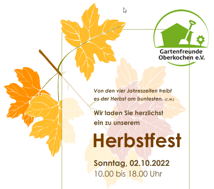 Read more about the article Herbstfest 02.10.2022